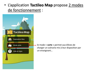 Software Application Disposition Map Tutoriel tactileo map | PDF