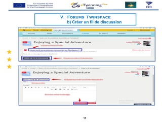 V. Forums Twinspace
b) Créer un fil de discussion
Tunisia
11
 