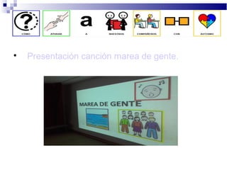 
Presentación canción marea de gente.
 