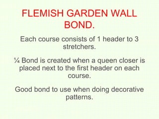 Tutor l1 brickwork bonding | PPT
