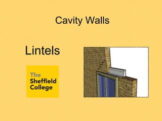 Cavity Walls
Lintels
 
