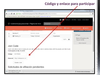 Código y enlace para participar