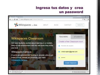 Ingresa tus datos y crea
un password
