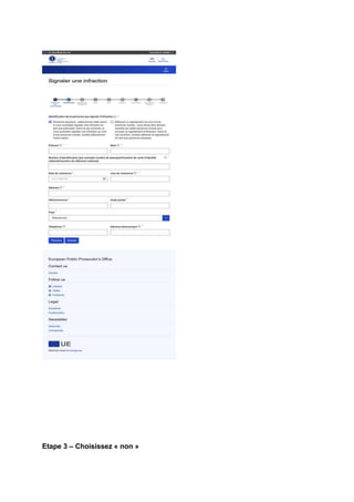Etape 3 – Choisissez « non »
 