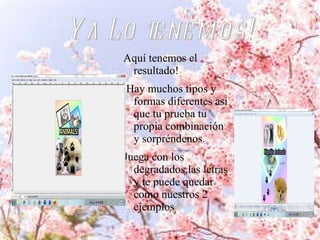 asi tenemos el marco