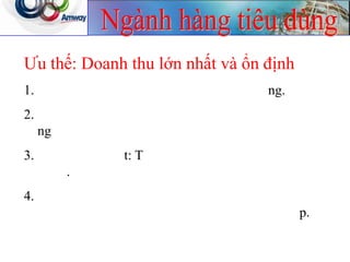 Ưu thế: Doanh thu lớn nhất và ổn định
1. ng.
2.
ng
3. t: T
.
4.
p.
 