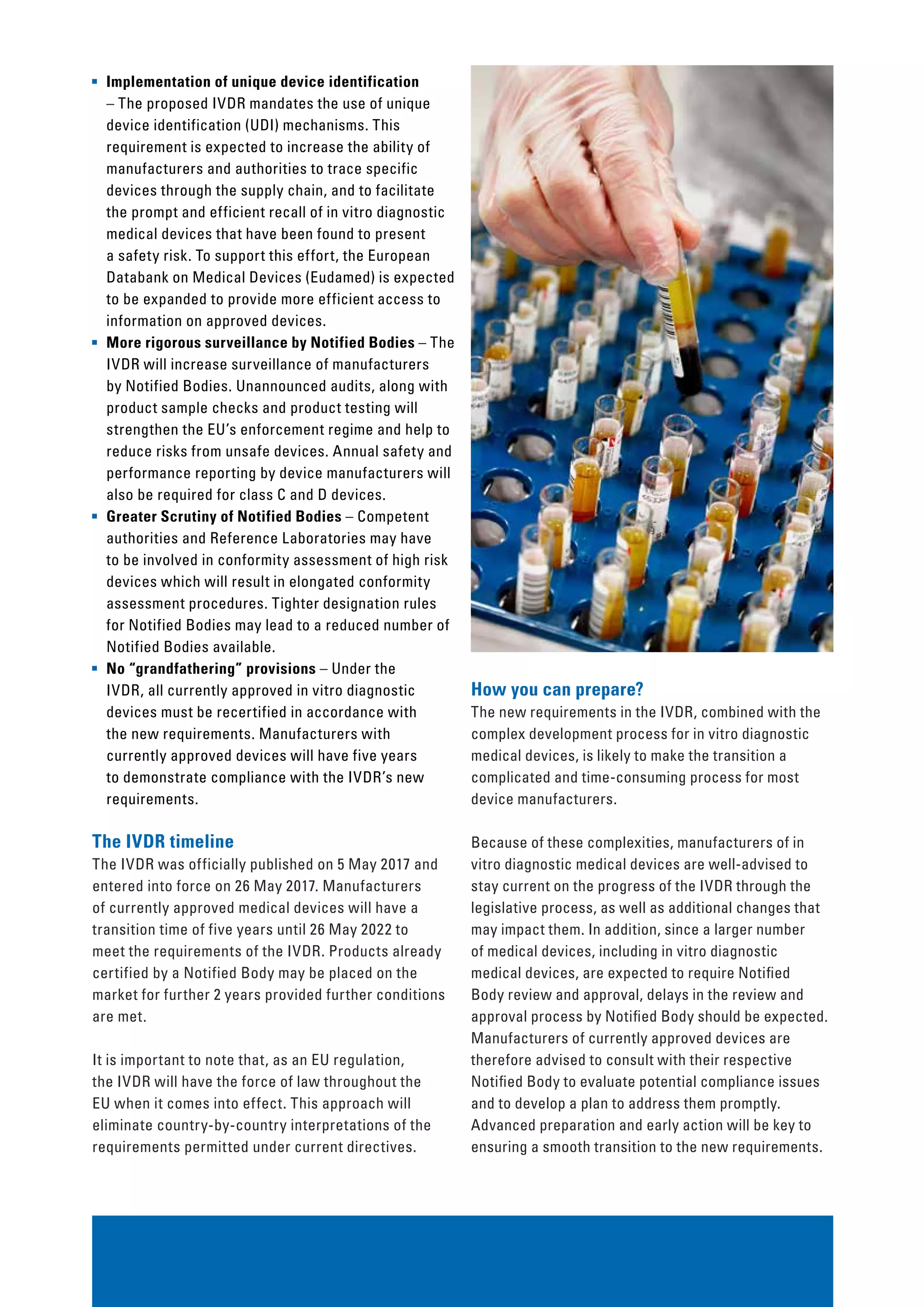 Tuv sudivdrinfosheet EU’s In Vitro Diagnostic Medical Device