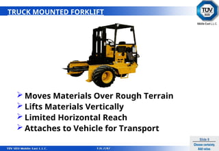 TUV-TR-007 Rough Terrain Forklift Operation Training Course.ppt
