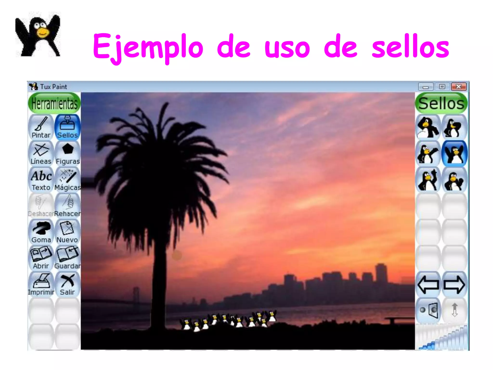 Ejemplo de uso de sellos
 