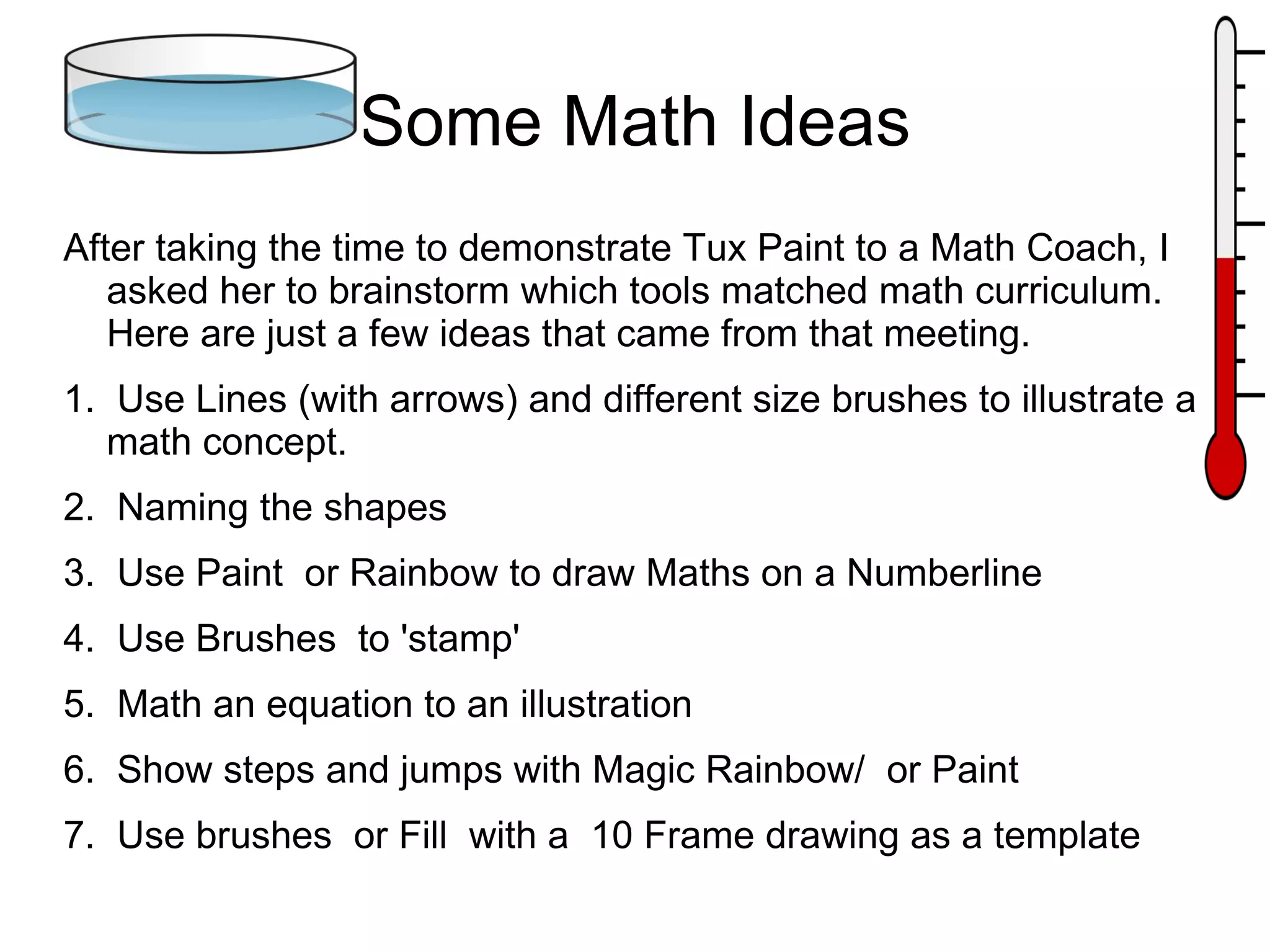 Paint Math Turning Tux Paint into a Classroom Tool | PPT