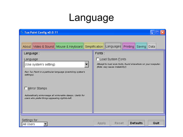 Turning Tux Paint into a Classroom Tool