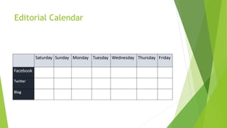 Editorial Calendar