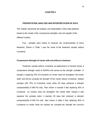 limestone powder as partial replacement of cement used for mortar | DOCX