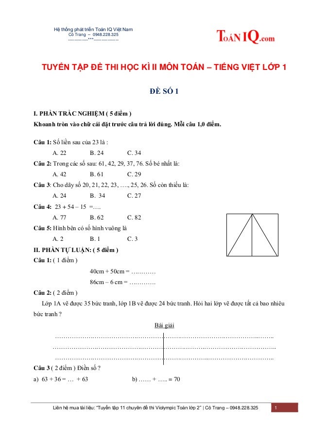 Hệ thống phát triển Toán IQ Việt Nam
Cô Trang – 0948.228.325
-------------***----------------
Liên hệ mua tài liệu: “Tuyển...