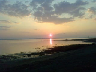 salt lake sunset Turkey