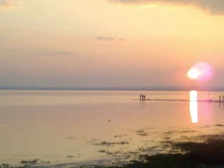 salt lake sunset Turkey