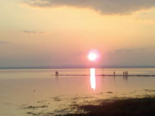 salt lake sunset Turkey