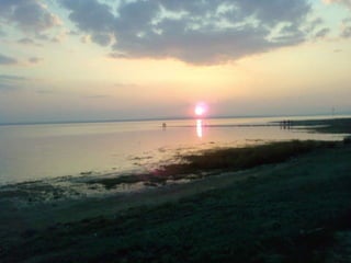 salt lake sunset Turkey