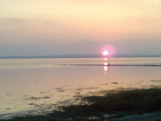 salt lake sunset Turkey