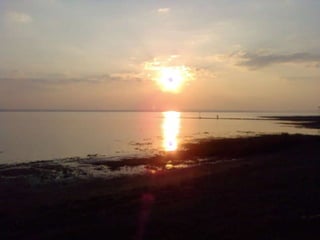 salt lake sunset Turkey