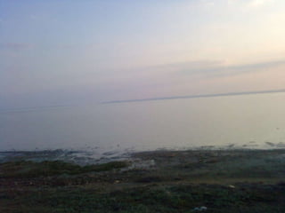 salt lake sunset Turkey