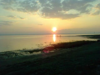 salt lake sunset Turkey