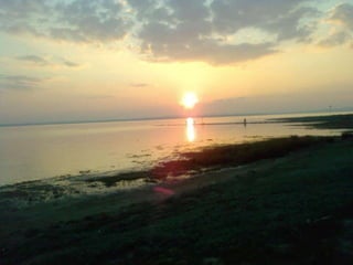 salt lake sunset Turkey