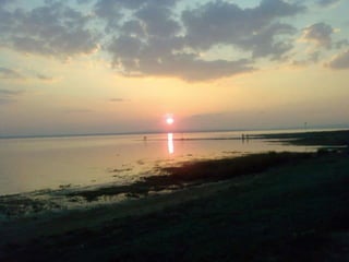 salt lake sunset Turkey