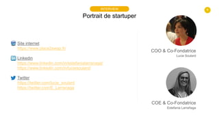 8
Portrait de startuper
INTERVIEW
Site internet
https://www.place2swap.fr/
Linkedin
https://www.linkedin.com/in/estefanial...