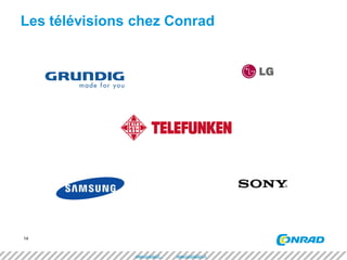 14 
Les télévisions chez Conrad 
www.conrad.fr www.conradpro.fr  
