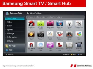 Samsung Smart TV / Smart Hub http://www.samsung.com/at/microsite/smarttv/ 