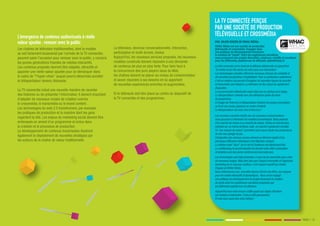 LA TV CONNECTÉE PERÇUE
                                                                                                                                 PAR UNE SOCIÉTÉ DE PRODUCTION
L’émergence de contenus audiovisuels à réelle                                                                                    TÉLÉVISUELLE ET CROSSMÉDIA
valeur ajoutée : renouer avec le public                                                                                          PAR JULIEN KRIZEK DE WHAC MÉDIA.
                                                                                                                                 WHAC Média est une société de production
Les chaînes de télévision traditionnelles, dont le modèle           La télévision, devenue conversationnelle, interactive,       télévisuelle et crossmédia. Engagés dans
                                                                    participative et multi-écrans, évolue.                       une politique de développement favorisant
se voit fortement bouleversé par l’arrivée de la TV connectée,                                                                   la création de "ponts" entre les expériences narratives,
peuvent saisir l’occasion pour renouer avec le public, y compris    Aujourd'hui, les nouveaux services proposés, les nouveaux    nous proposons des projets diversifiés, originaux, créatifs et novateurs
                                                                    modèles construits doivent répondre à une demande            pour les différentes plateformes de diffusion. julien@whac.fr
les jeunes générations friandes de médias interactifs.
Les contenus proposés devront être adaptés, attractifs et           de contenus de plus en plus forte. Pour faire face à         La télé connectée est le Graal de la diffusion télévisuelle et aujourd’hui
                                                                    la concurrence des pure players issus du Web,                "le média roi du XXe siècle est mûre pour une réinvention".
apporter une réelle valeur ajoutée pour se démarquer dans                                                                        Les technologies actuelles offrent de nouveaux champs de créativité et
le cadre de "l’hyper-choix" auquel pourra désormais accéder         les chaînes doivent se placer au niveau du consommateur      de nouvelles perspectives d’exploitation. Pour un producteur audiovisuel,
le téléspectateur devenu télénaute.                                 et savoir répondre à ses besoins en lui apportant            c’est un médium qui permet d’imaginer de nouvelles façons de raconter
                                                                    de nouvelles expériences enrichies et augmentées.            et transmettre des histoires. La télévision de flux risque de rapidement
                                                                                                                                 disparaître.
La TV connectée induit une nouvelle manière de raconter                                                                          La consommation télévisuelle migre déjà vers la catchup et le replay.
des histoires ou de présenter l'information. Il devient important   Et le télénaute doit être placé au centre du dispositif de   Le téléspectateur s’oriente vers une démarche active de choix
d'adopter de nouveaux modes de création comme                       la TV connectée et des programmes.                           de programme.
le crossmédia, le transmédia ou le brand content.                                                                                A l’image de l’internet, le téléspectateur devient son propre prescripteur
                                                                                                                                 au fil de ses envies, passions ou centre d’intérêt.
Les technologies du web 2.0 transforment, par exemple,                                                                           Le téléspectateur est mort, vive le télénaute !
les pratiques de production et la manière dont les gens
                                                                                                                                 Les nouveaux marchés induits par ces nouveaux consommateurs
regardent la télé. Les enjeux du marketing social doivent être                                                                   nous poussent à réinventer les modèles économiques. Nous passons
embrassés en amont d'un programme et inclus dans                                                                                 d’un marché de masse à un marché de niches. Certes un marché plus
la création et le processus de production.                                                                                       restreint sur un même territoire, mais un marché maintenant mondial.
Le développement de contenus transmedias illustrent                                                                              Ce "sur mesure de masse" permettra sans aucun doute aux producteurs
                                                                                                                                 de tirer leur épingle du jeu.
également le déploiement de nouvelles stratégies par                                                                             L’intégration des réseaux sociaux devient un élément capital et les
les acteurs de la chaîne de valeur traditionnelle.                                                                               principaux diffuseurs historiques l’ont déjà bien compris.
                                                                                                                                 La relation entre "buzz" sur le net et l’audience est intimement liée.
                                                                                                                                 Le multitasking, la synchronisation de donnée entre télés connectées
                                                                                                                                 et tablettes sont des pistes extrêmement prometteuses.
                                                                                                                                 Les technologies sont déjà présentes. A nous de les assembler pour créer
                                                                                                                                 de nouveaux usages. Mais bien plus que l’aspect mercantile et l’approche
                                                                                                                                 marketing de ce nouveau médium, c’est l’aspect narratif qui motive
                                                                                                                                 l’équipe de WHAC Média.
                                                                                                                                 Nous réfléchissons aux nouvelles façons d’écrire des films, aux moyens
                                                                                                                                 pour les rendre interactifs et dynamiques. Nous avons engagé
                                                                                                                                 une politique de développement de projets favorisant la création
                                                                                                                                 de ponts entre les expériences narratives proposées par
                                                                                                                                 les différentes plateformes de diffusion.
                                                                                                                                 Aujourd’hui tout reste encore à bâtir quant aux règles d’écriture
                                                                                                                                 non linéaire et interactive. C’est un défi passionnant.
                                                                                                                                 Et cela nous ouvre des voies infinies !




                                                                                                                                                                                                              PAGE // 15
 