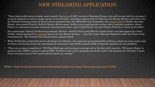 Entertrainment Industry and Streaming - January 2021