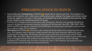 Entertrainment Industry and Streaming - January 2021