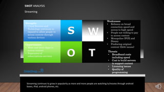 Entertrainment Industry and Streaming - January 2021