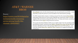 Entertrainment Industry and Streaming - January 2021