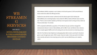 Entertrainment Industry and Streaming - January 2021