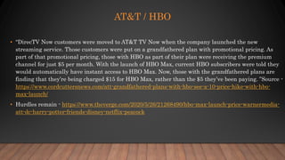 Entertrainment Industry and Streaming - January 2021