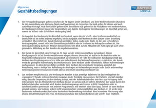 Allgemeine
Geschäftsbedingungen
 