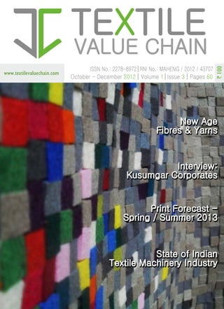 Vol 1,Issue 3 Textile Value Chain
