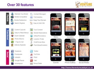 Over 30 features




                   http:///www.theventurecatalyst.co.uk
 