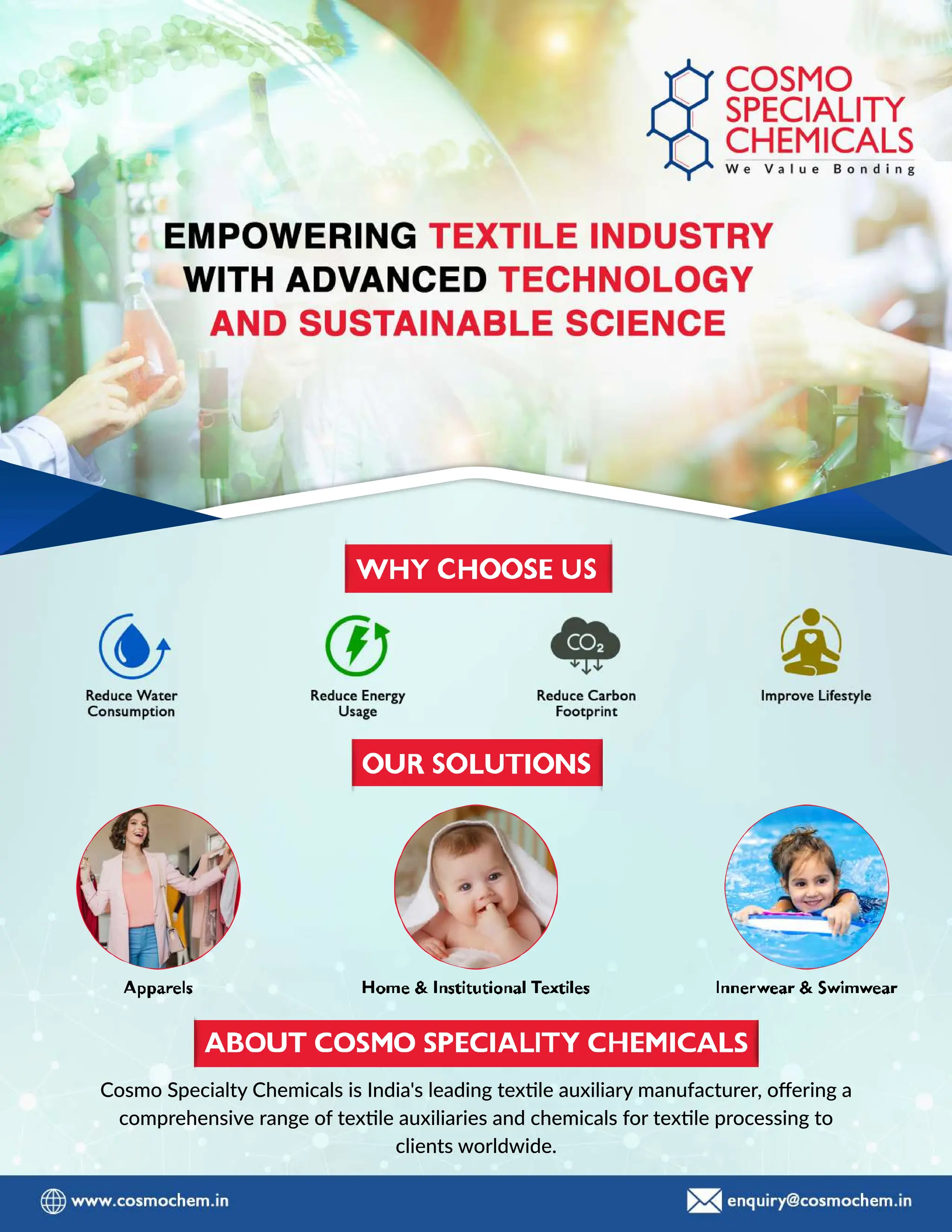 C
o
s
moS
p
e
c
i
a
l
t
y
C
h
e
mi
c
a
l
s
i
s
I
n
d
i
a
'
s
l
e
a
d
i
n
g
t
e
xl
e
a
u
x
i
l
i
a
r
y
ma
n
u
f
a
c
t
u
r
e
r
,
o
ﬀ
e
r
i
n
g
a
c
o
mp
r
e
h
e
n
s
i
v
e
r
a
n
g
e
o
f
t
e
xl
e
a
u
x
i
l
i
a
r
i
e
s
a
n
dc
h
e
mi
c
a
l
s
f
o
r
t
e
xl
e
p
r
o
c
e
s
s
i
n
g
t
o
c
l
i
e
n
t
s
w
o
r
l
d
w
i
d
e
.
 