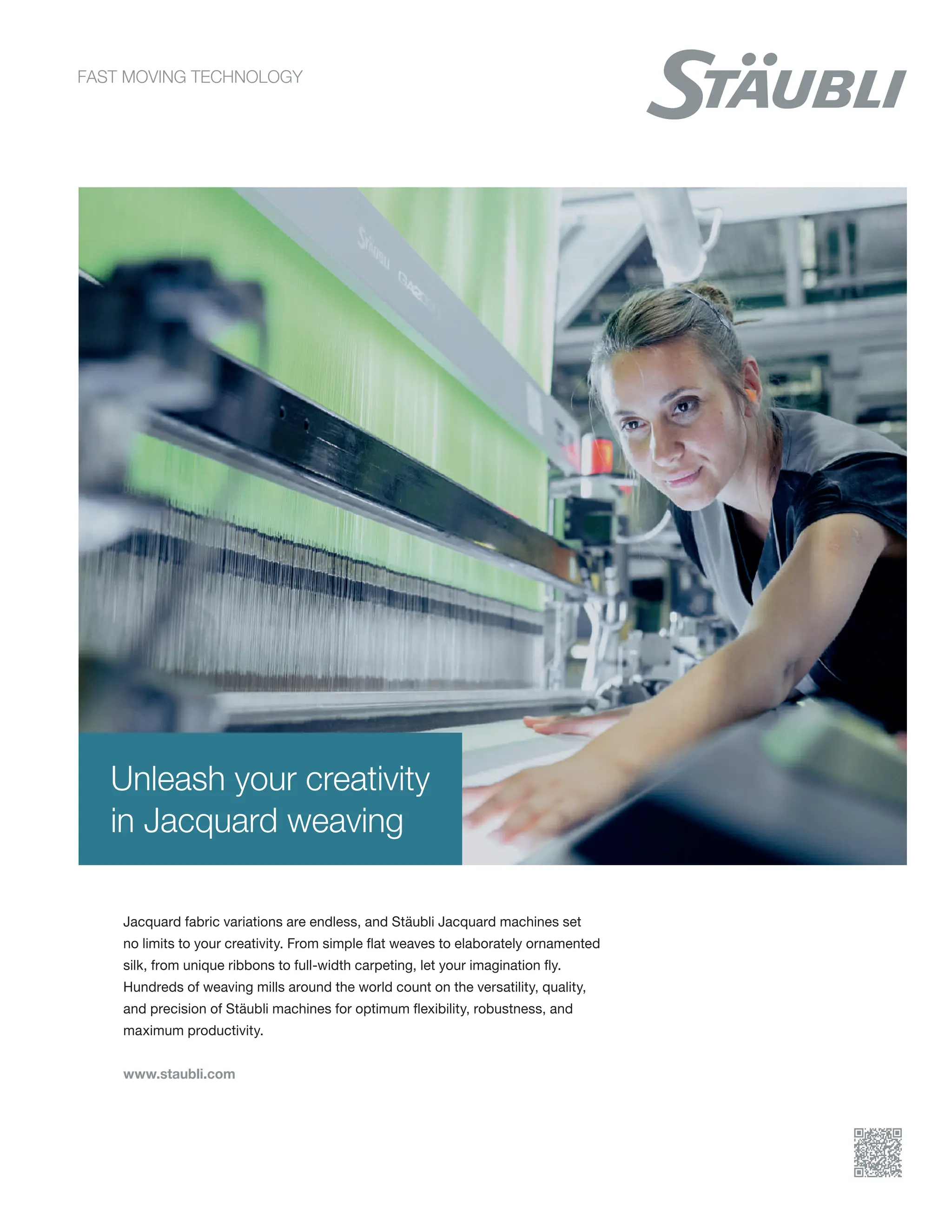 9
TVC | JULY 2022
Unleash your creativity
in Jacquard weaving
Jacquard fabric variations are endless, and Stäubli Jacquard machines set
no limits to your creativity. From simple flat weaves to elaborately ornamented
silk, from unique ribbons to full-width carpeting, let your imagination fly.
Hundreds of weaving mills around the world count on the versatility, quality,
and precision of Stäubli machines for optimum flexibility, robustness, and
maximum productivity.
www.staubli.com
 