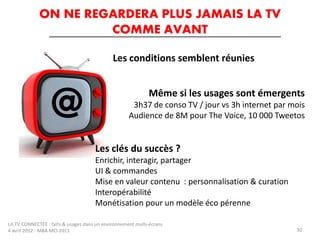 ON NE REGARDERA PLUS JAMAIS LA TV
                      COMME AVANT

                                             Les cond...