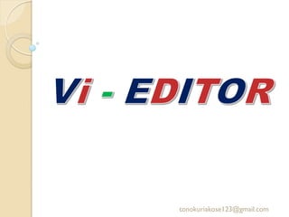 Vi editor Linux Editors | PDF