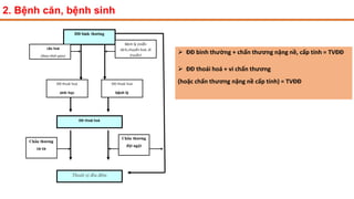 2. Bệnh căn, bệnh sinh
 ĐĐ bình thường + chấn thương nặng nề, cấp tính = TVĐĐ
 ĐĐ thoái hoá + vi chấn thương
(hoặc chấn thương nặng nề cấp tính) = TVĐĐ
 