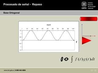 Procesado de señal - Repaso
Base Ortogonal
t
 