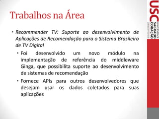 Sistemas de RecomendaçãoHÍBRIDOS:Utilizam tanto técnicas de recomendação baseada em conteúdo, quanto técnicas de recomendação colaborativa