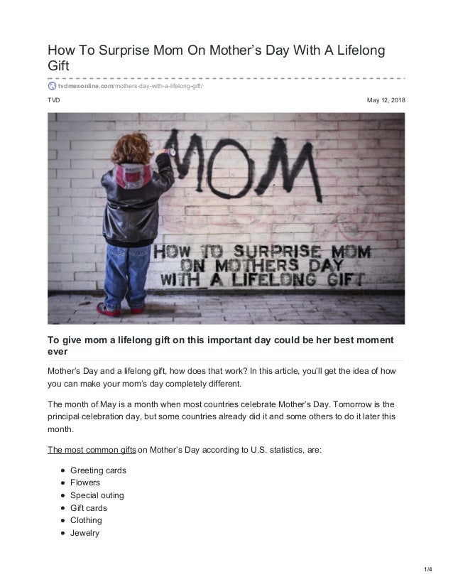 mother's day monthly gifts