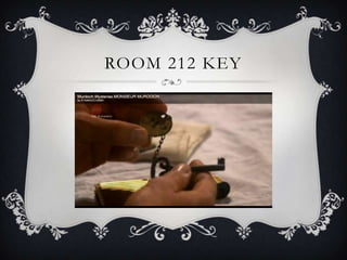 ROOM 212 KEY
 